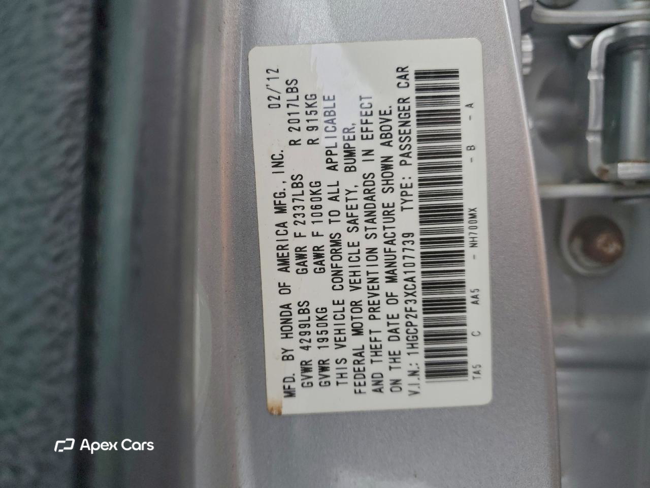 Honda Accord 2012
