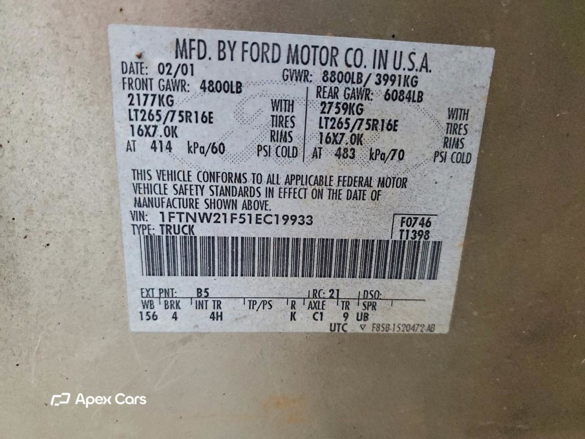 Ford F250 2001