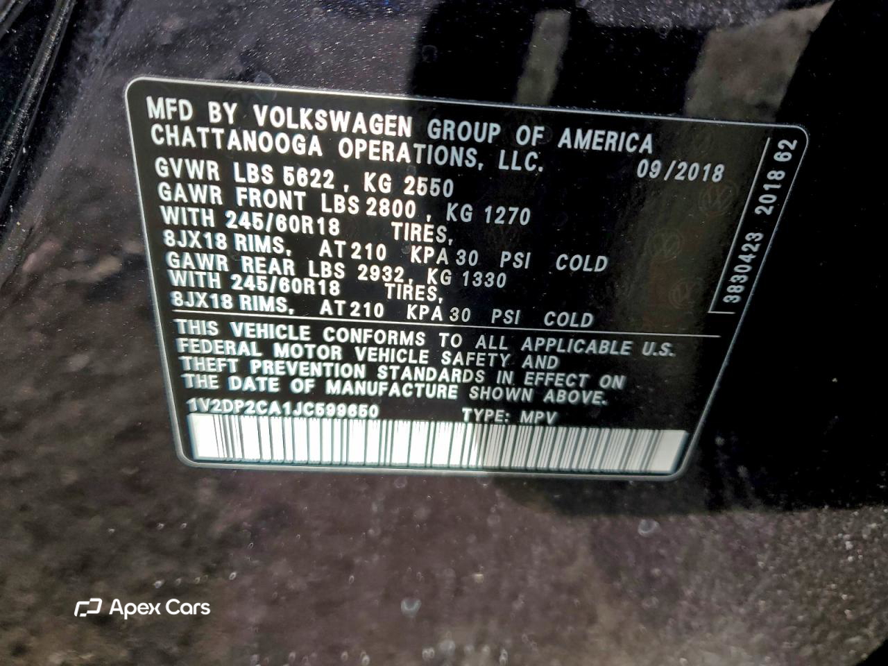 Volkswagen Atlas 2018