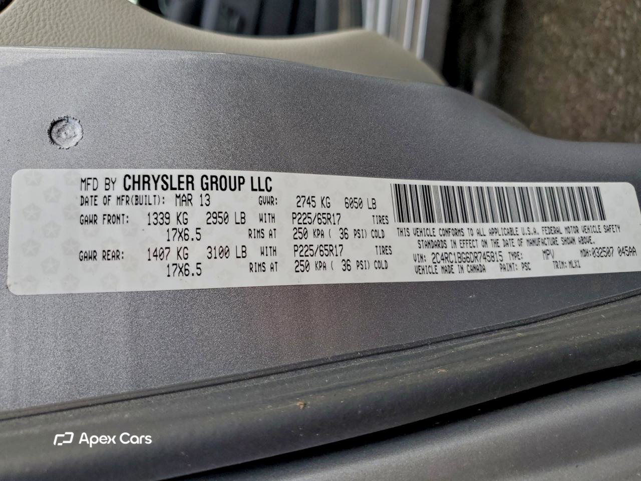 Chrysler Voyager 2013