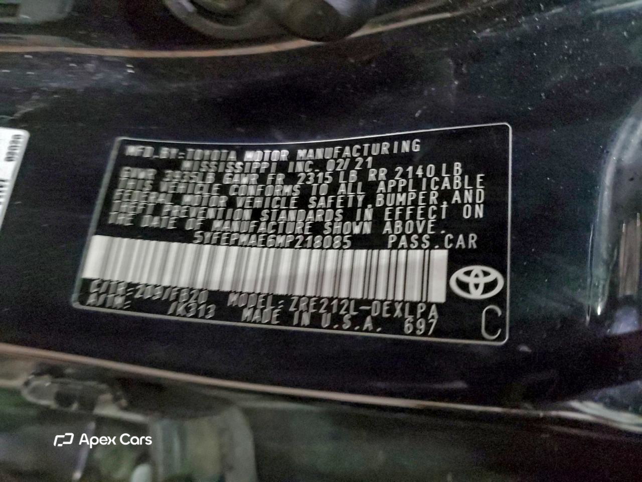 Toyota Corolla 2021