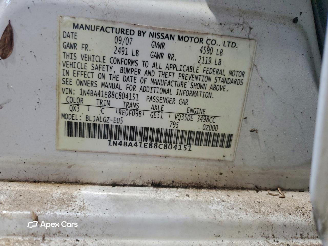 Nissan Maxima 2008