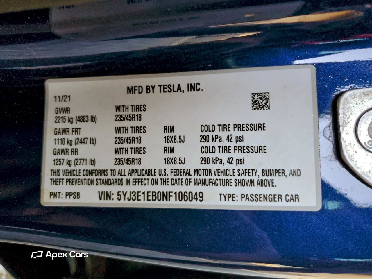 Tesla Model 3 2022