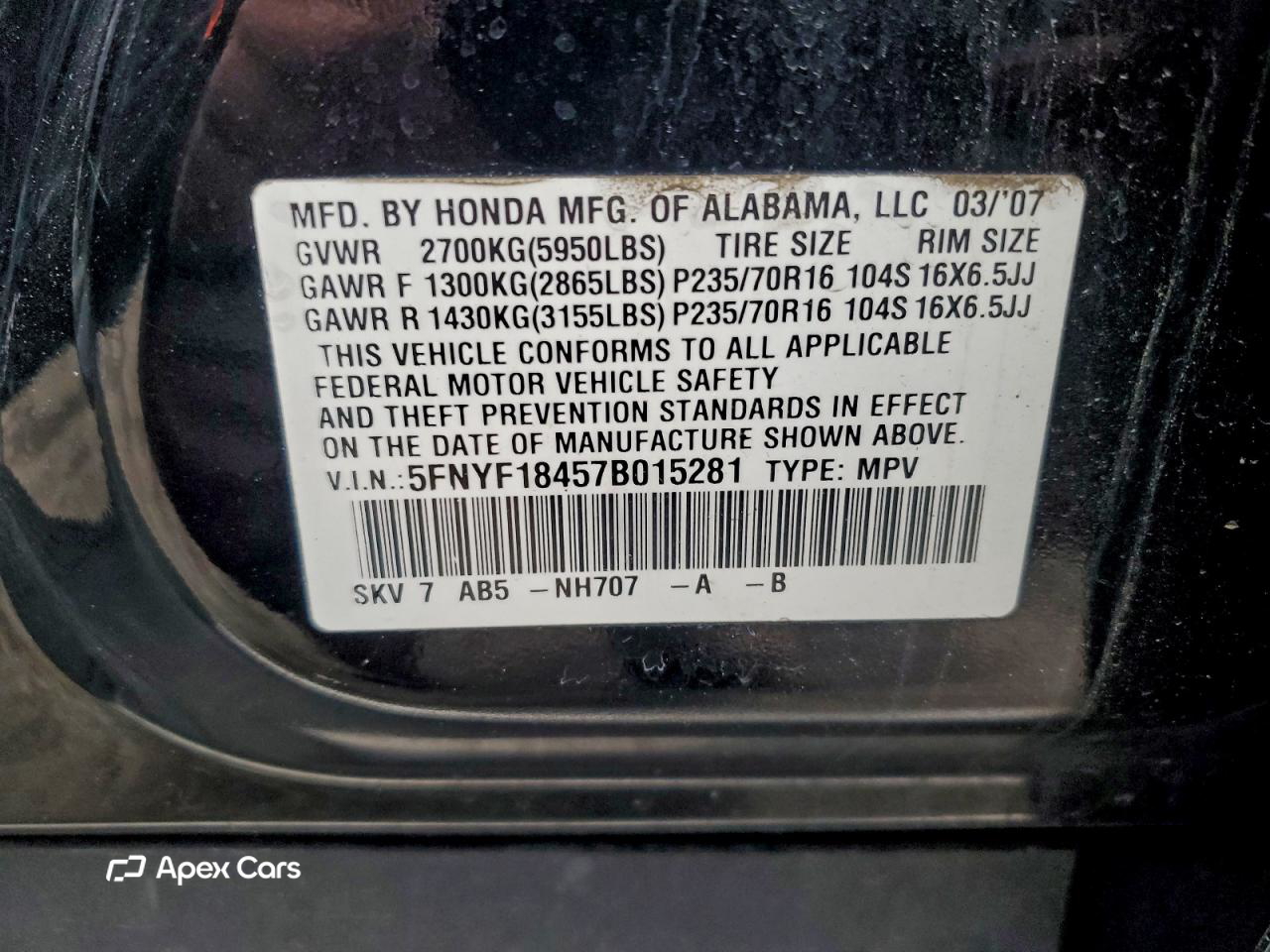 Honda Pilot 2007