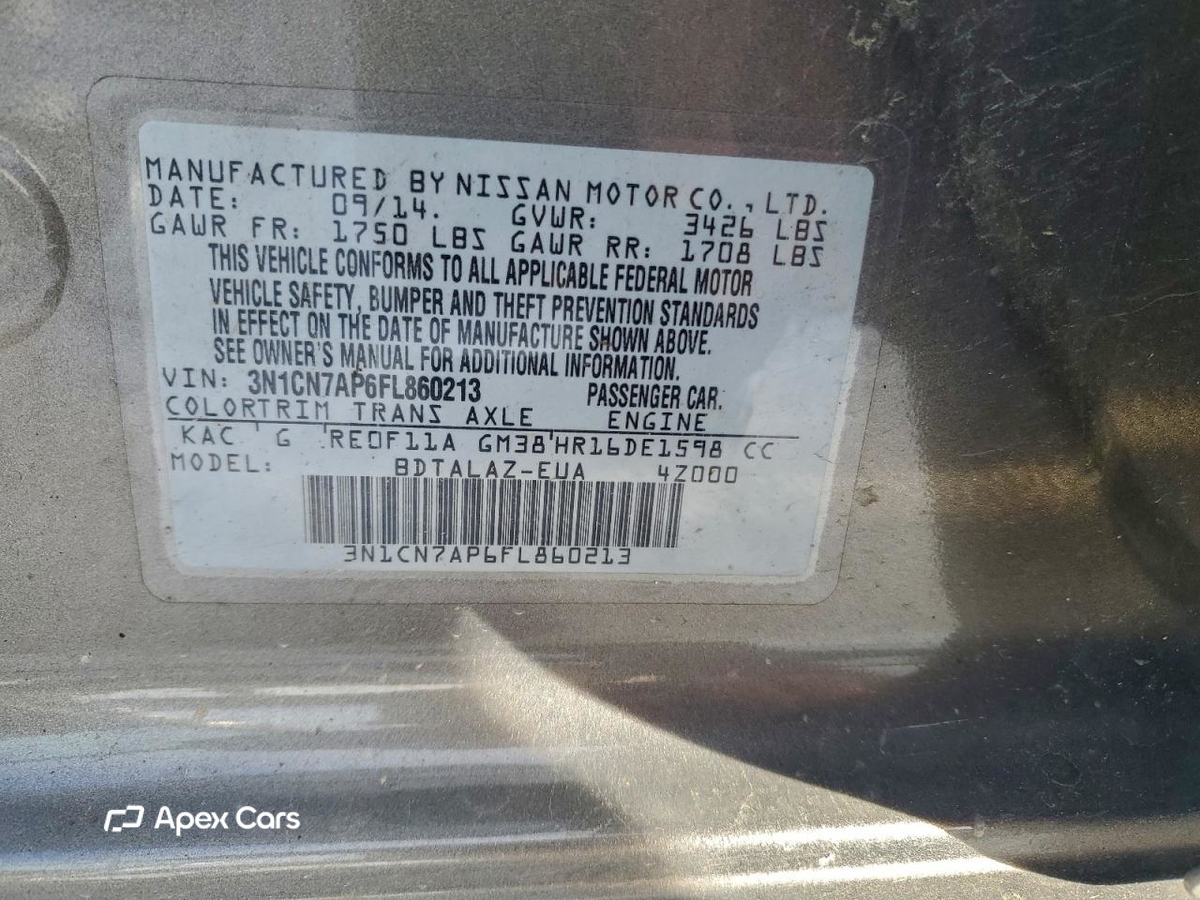 Nissan Versa 2015