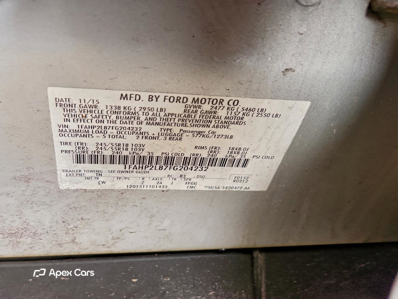 Ford Taurus 2015