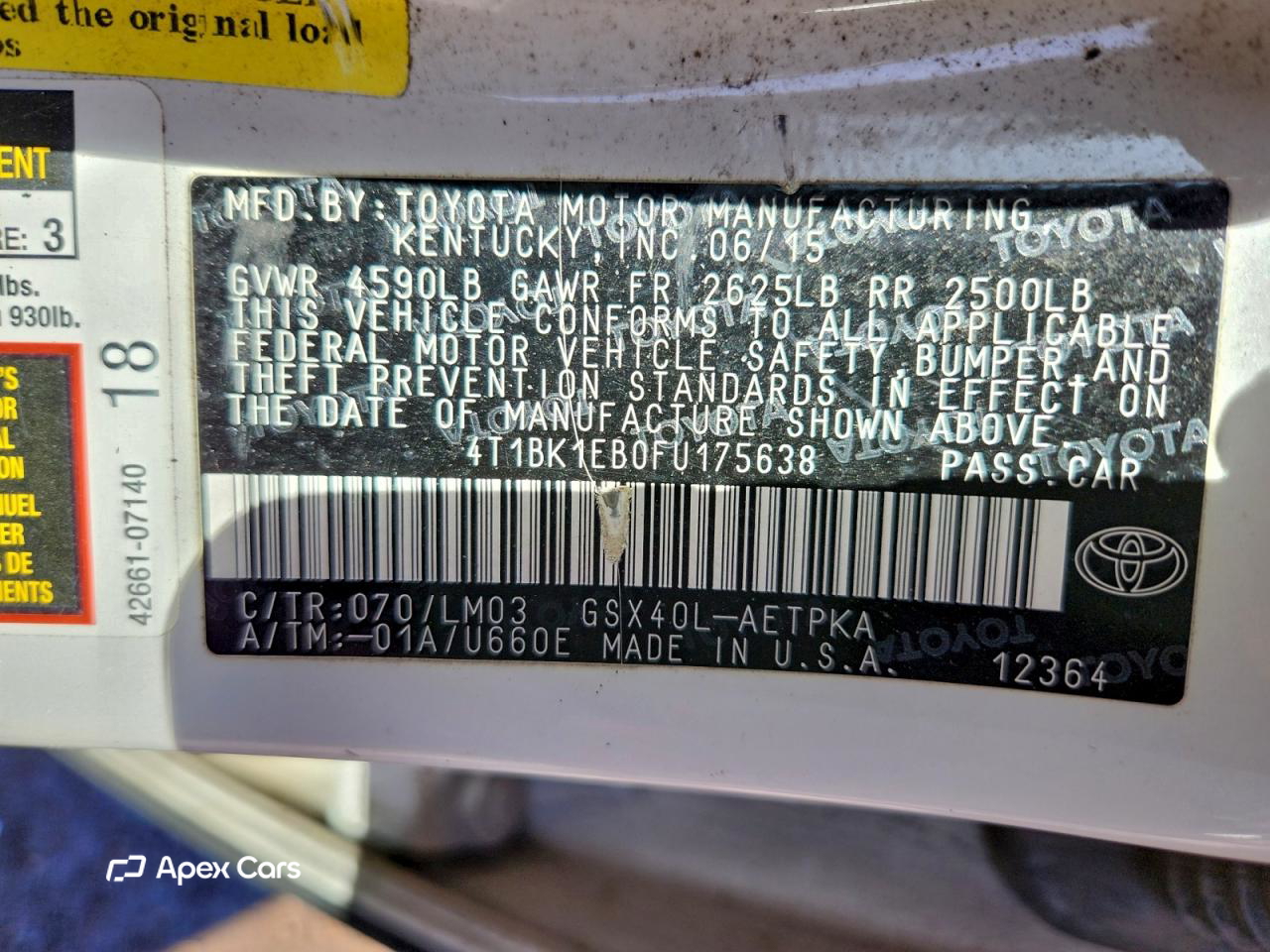 Toyota Avalon 2015