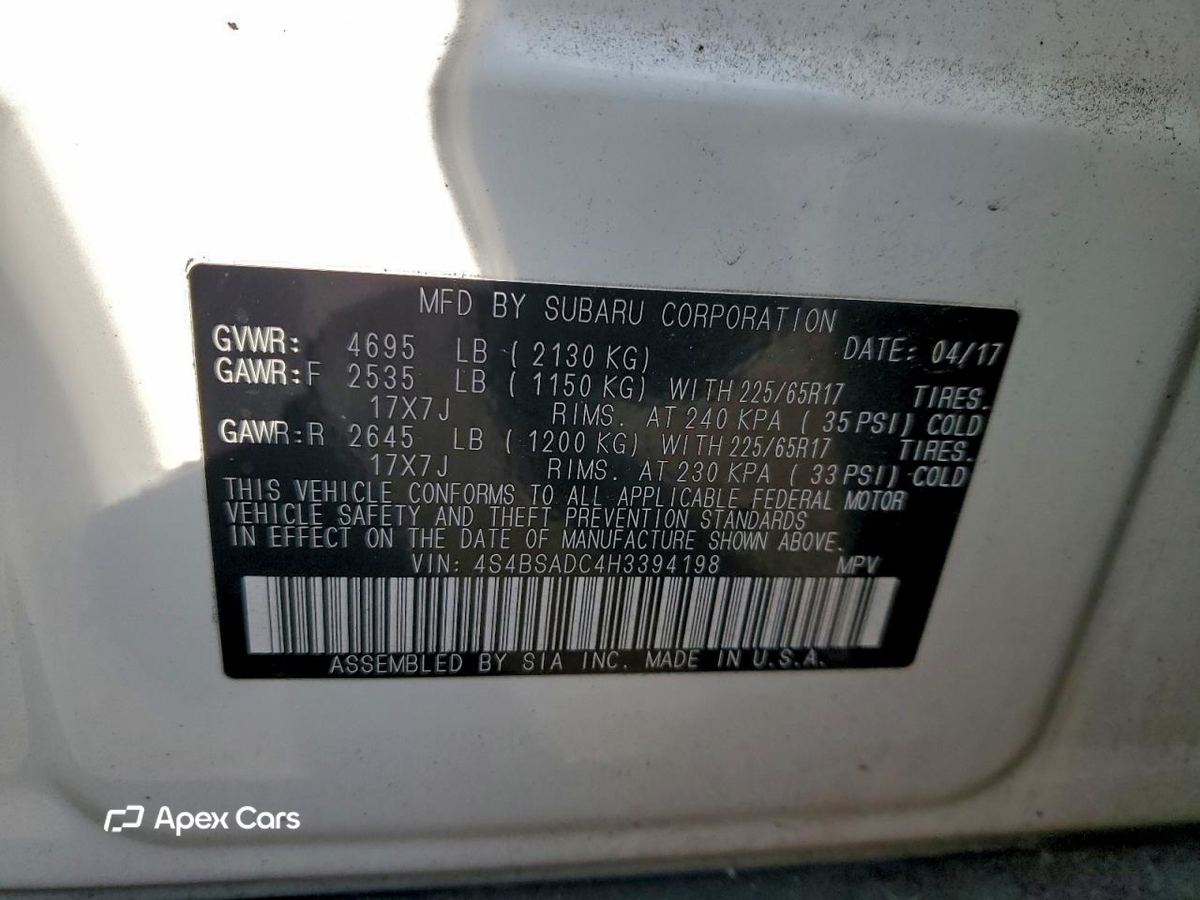 Subaru Outback 2017