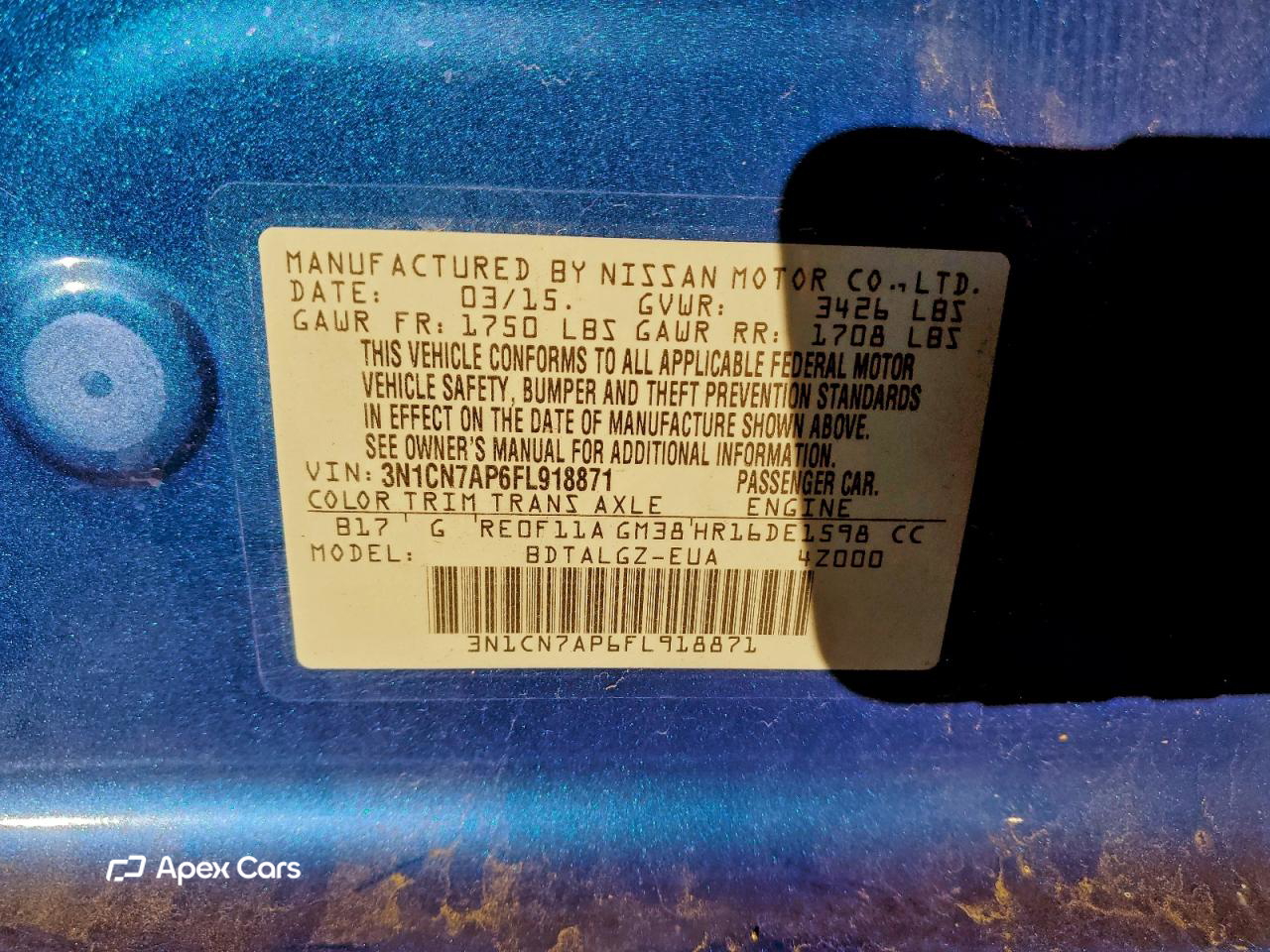Nissan Versa 2015