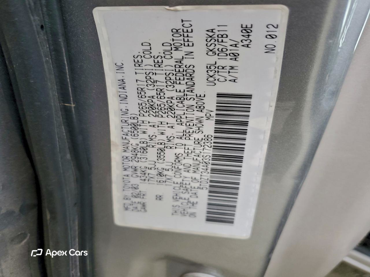 Toyota Sequoia 2003