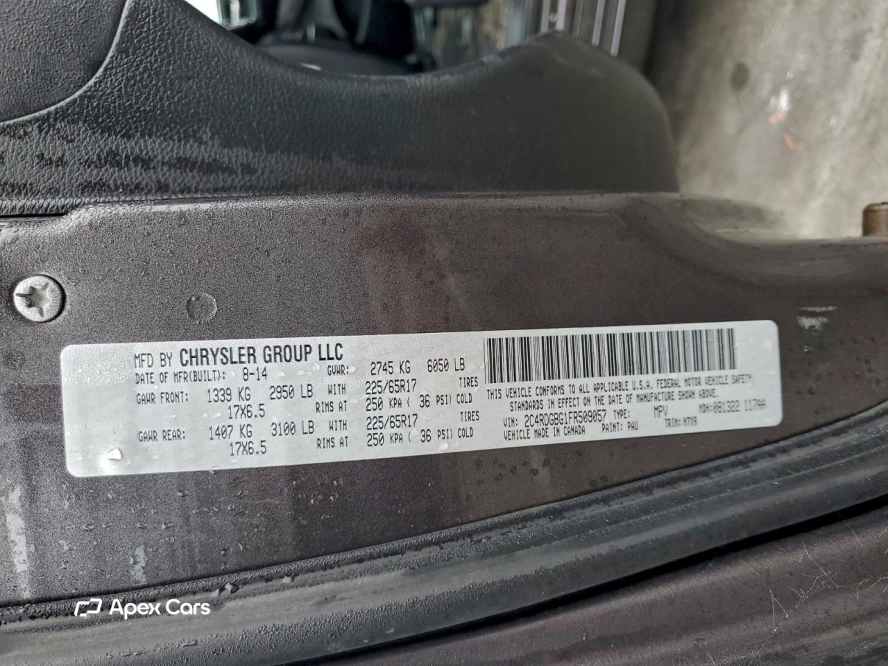 Dodge Caravan 2015