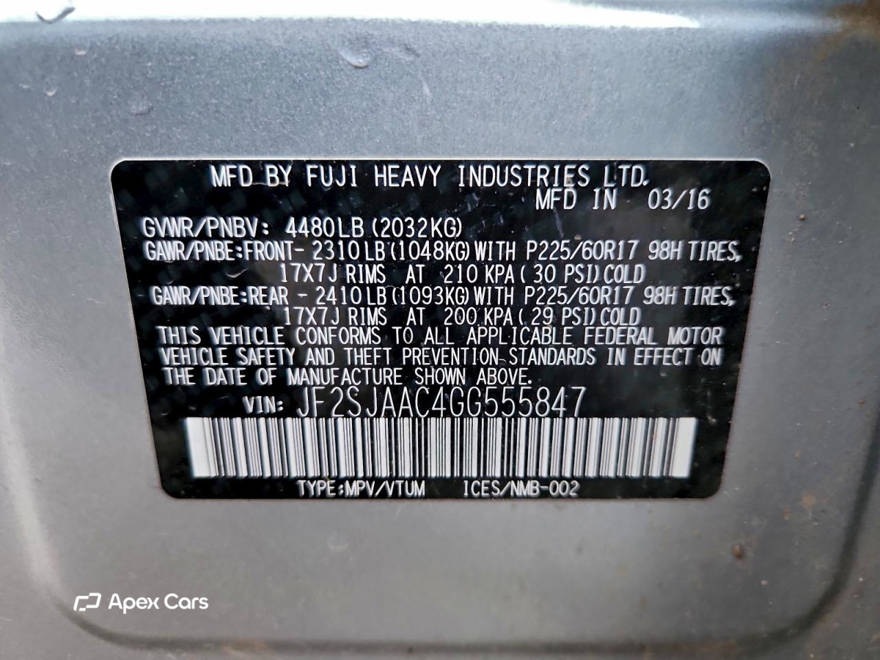 Subaru Forester 2016