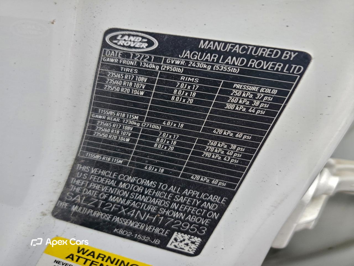 Land Rover Range Rover 2022