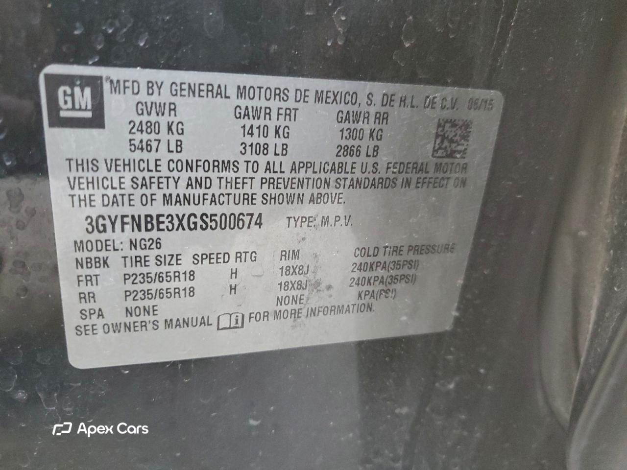Cadillac SRX 2016
