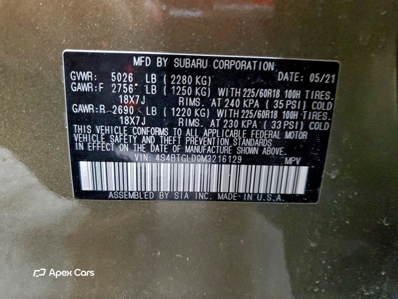 Subaru Outback 2021