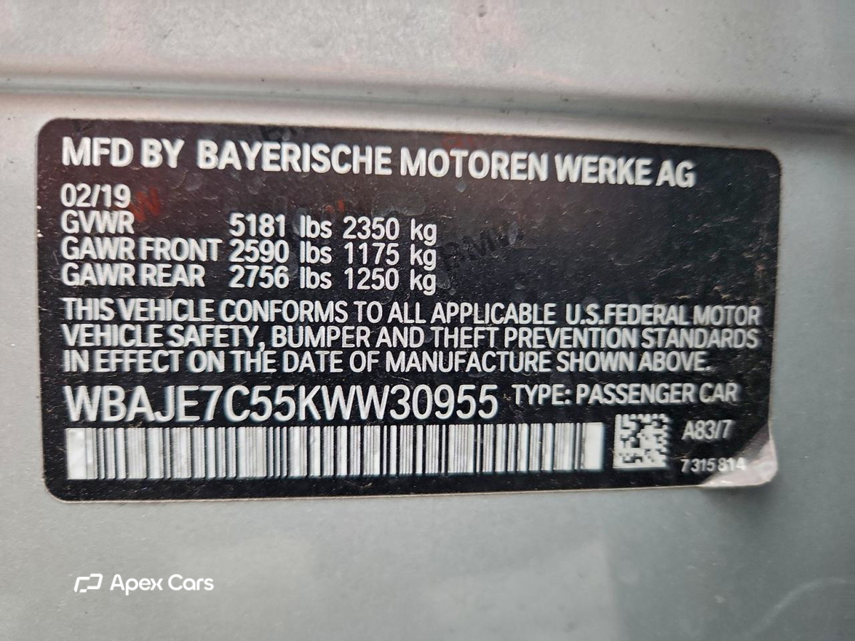 BMW Series 5 2019