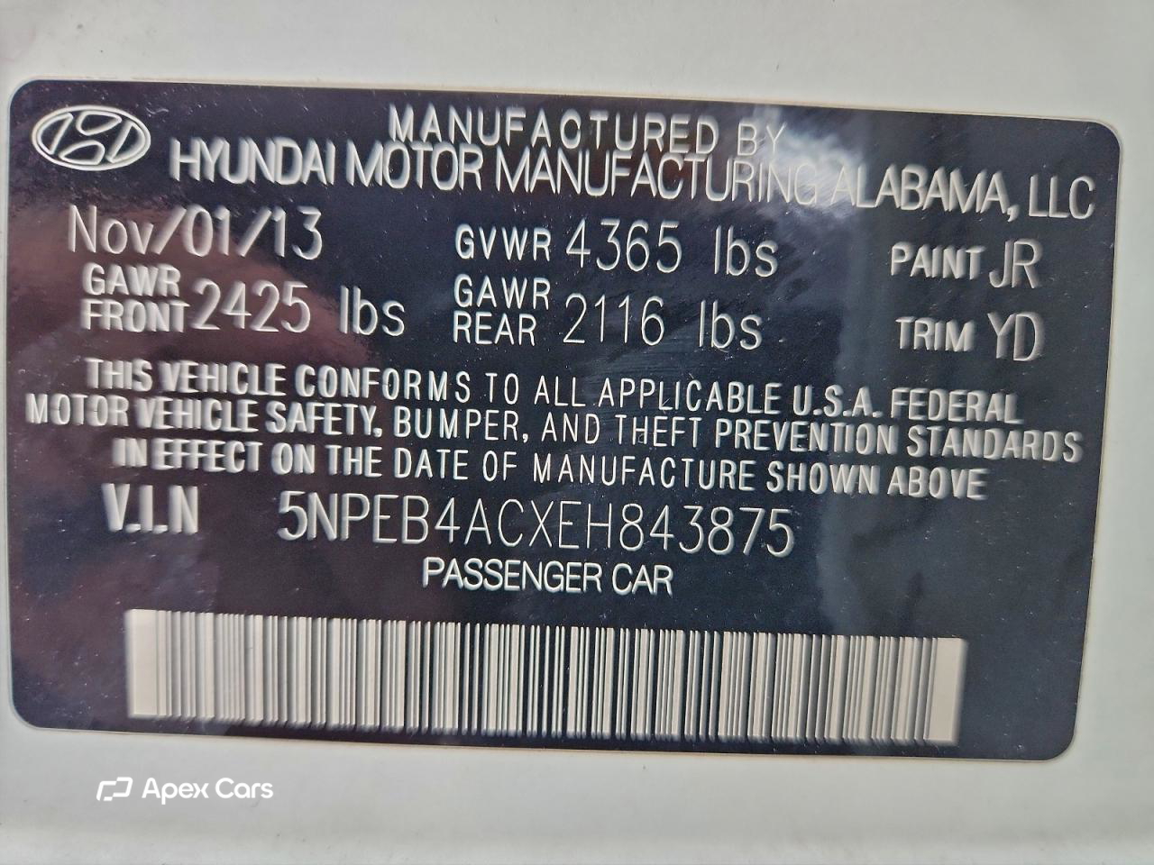 Hyundai Sonata 2014