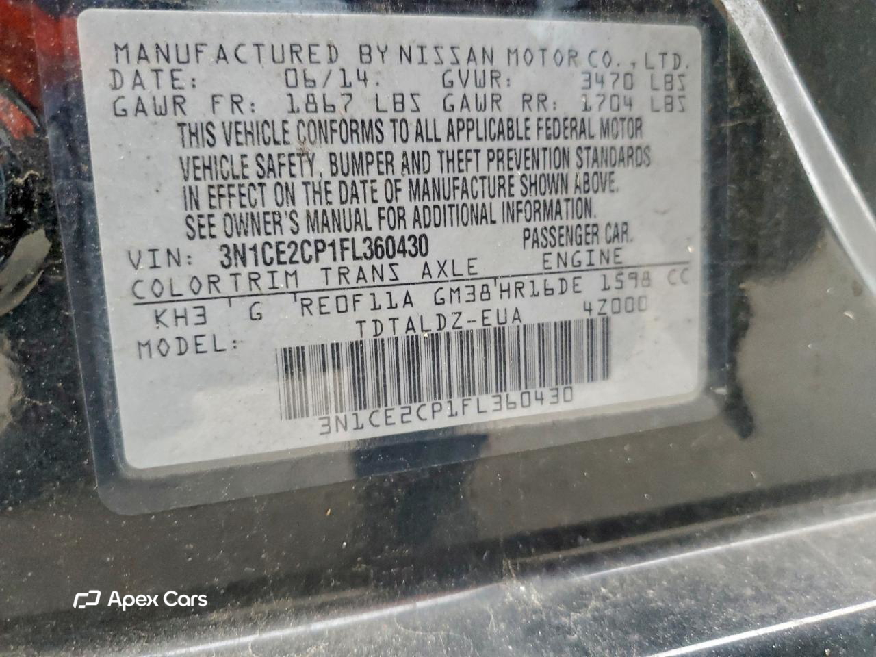 Nissan Versa 2015