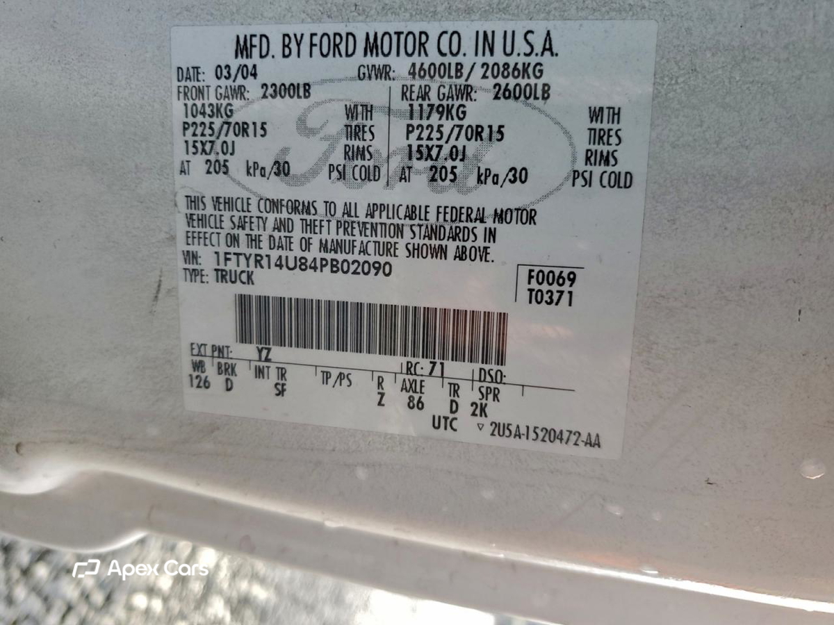 Ford Ranger 2004