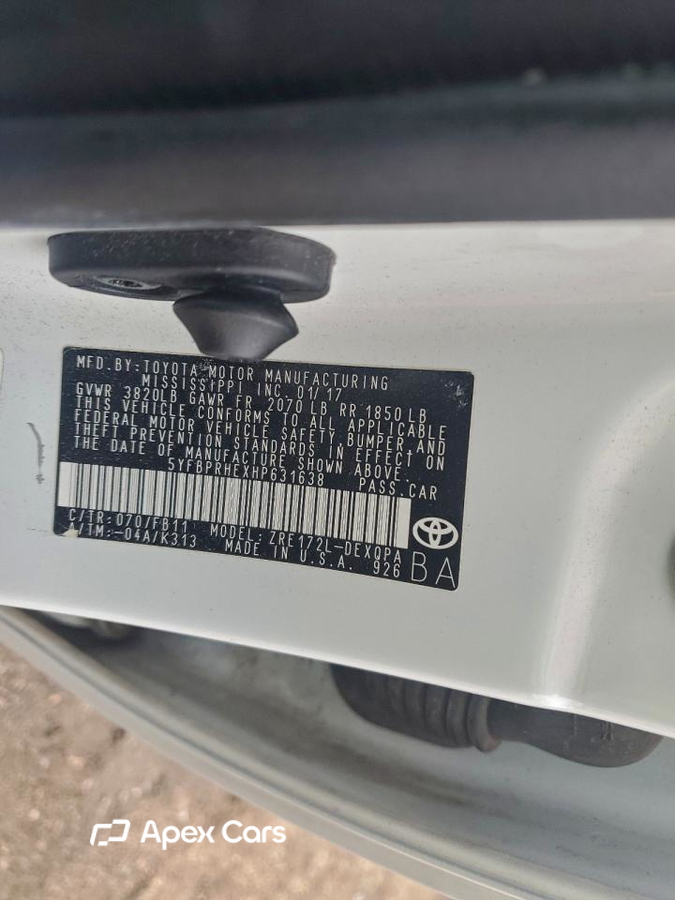 Toyota Corolla 2017
