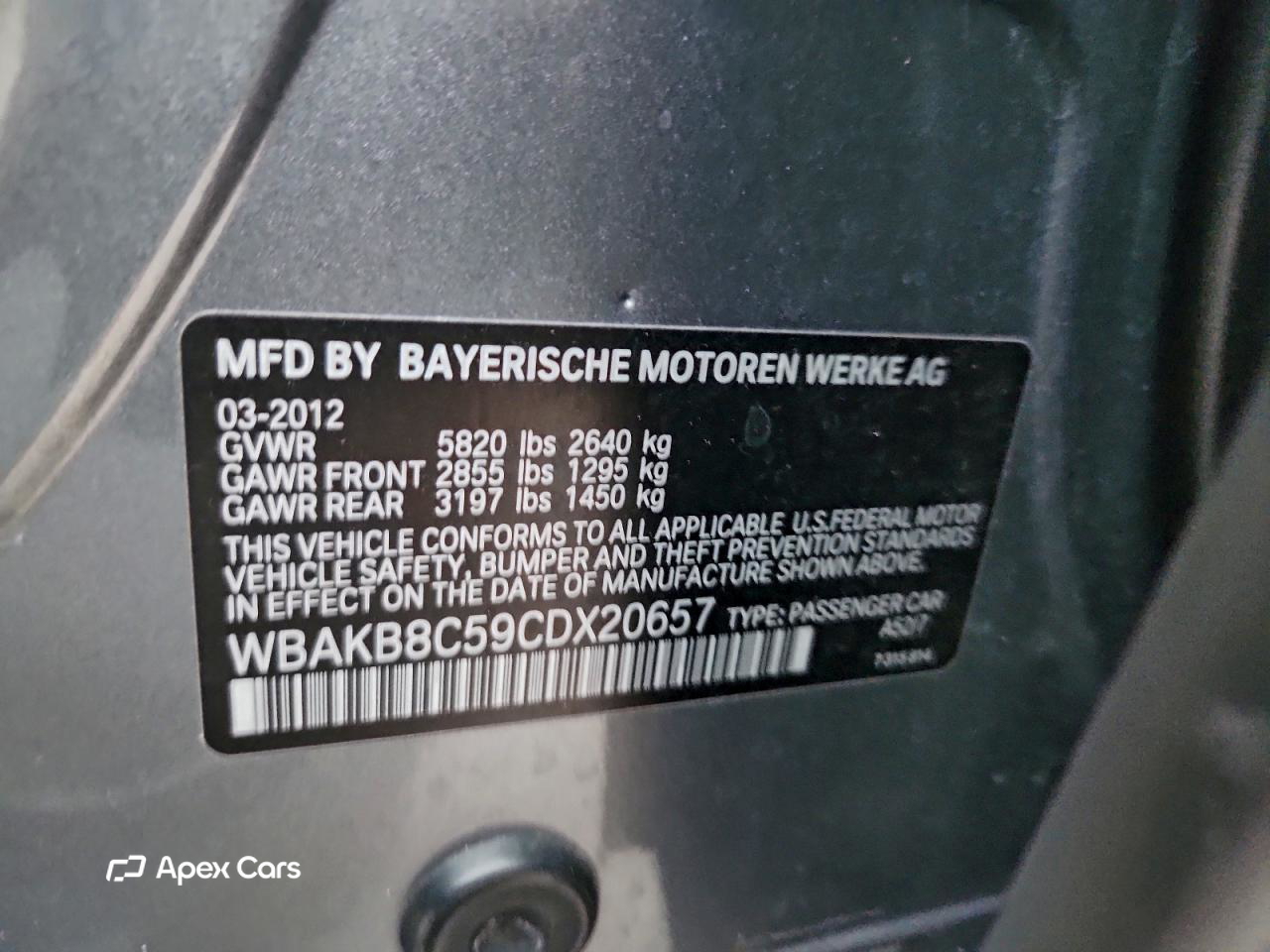 BMW Series 7 2012