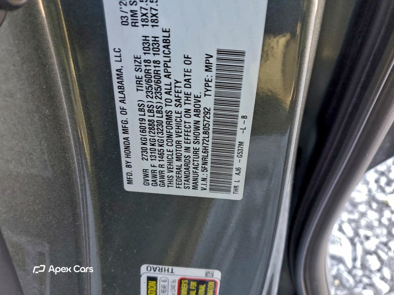 Honda Odyssey 2020