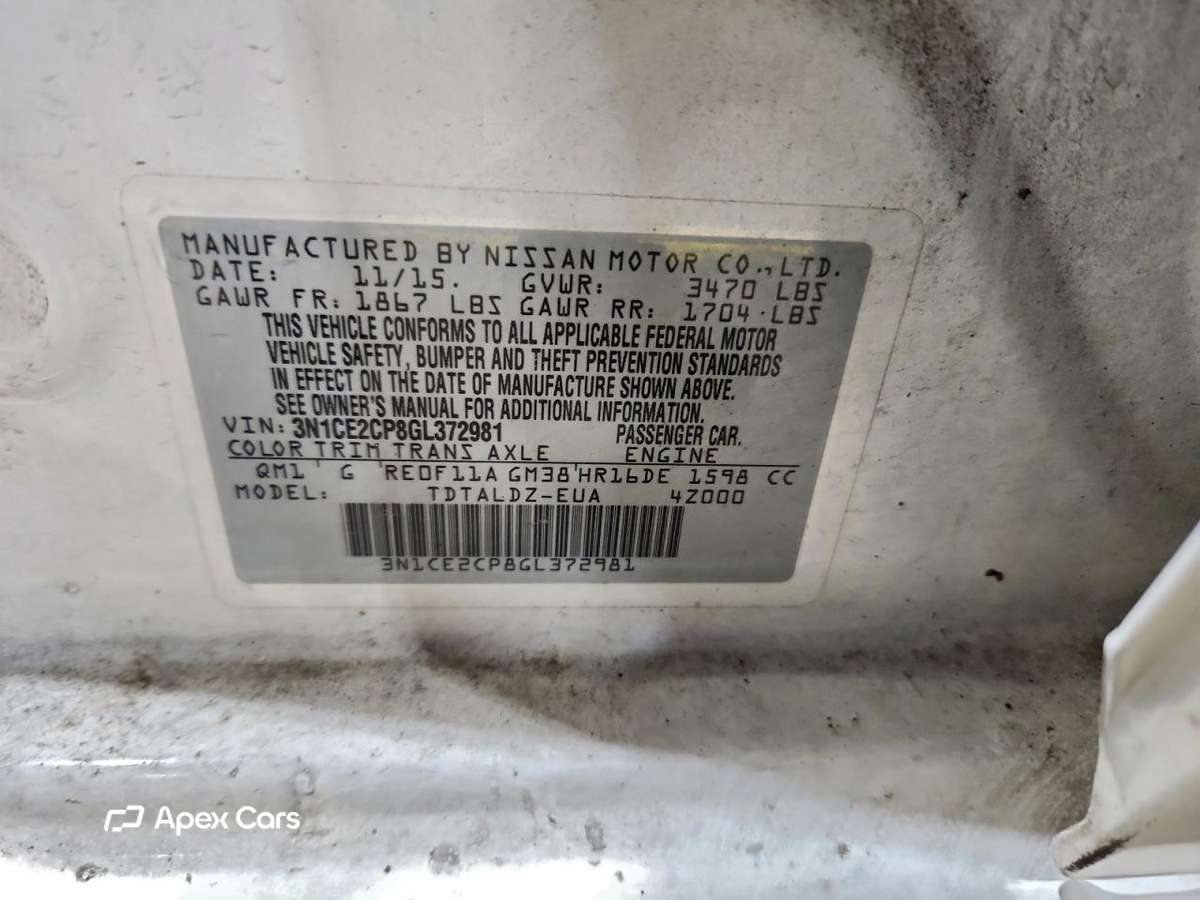 Nissan Versa 2016