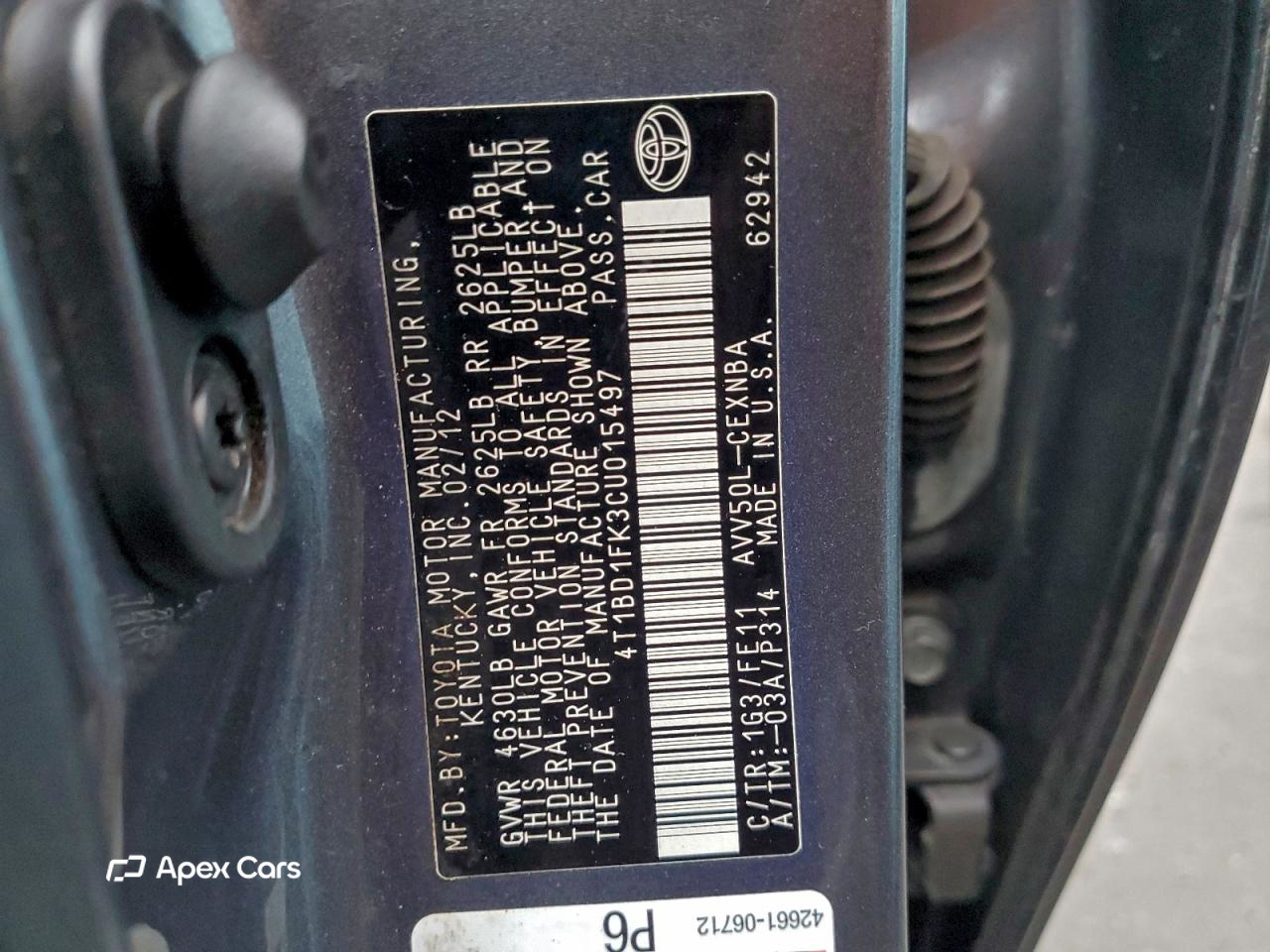 Toyota Camry 2012