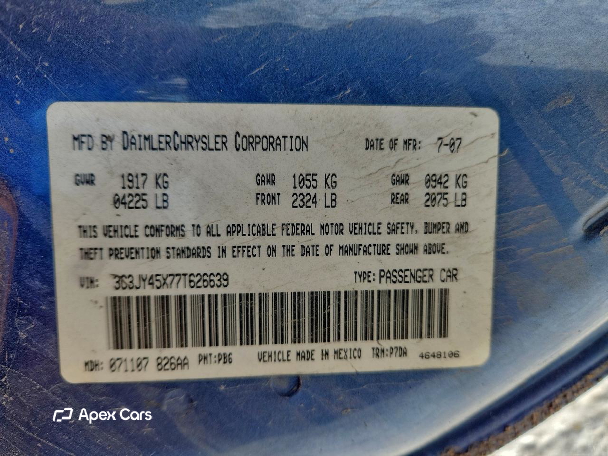 Chrysler PT Cruiser 2007