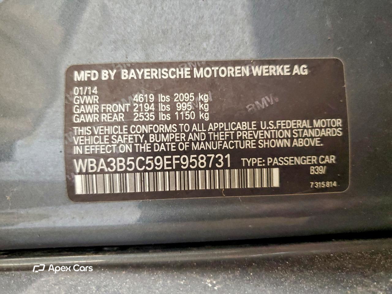 BMW Series 3 2014