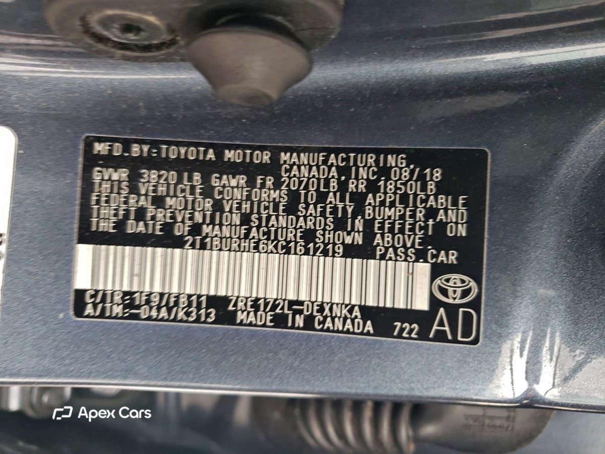 Toyota Corolla 2019