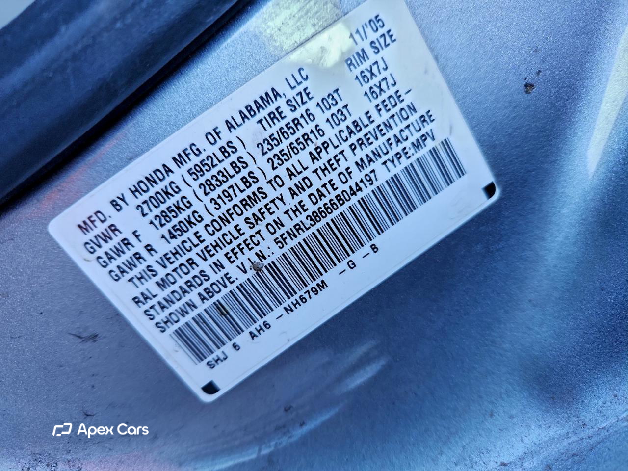 Honda Odyssey 2006