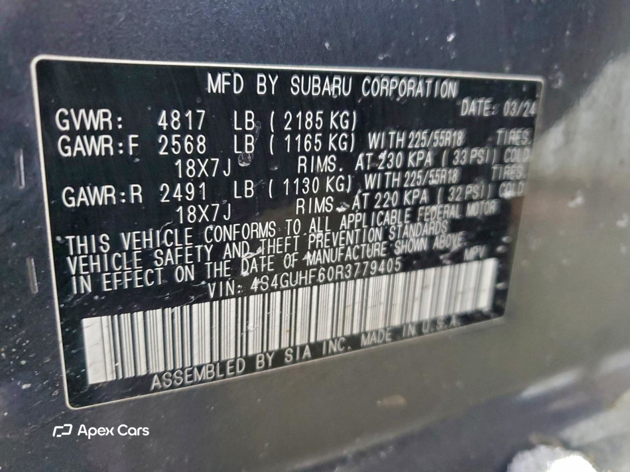 Subaru XV 2024