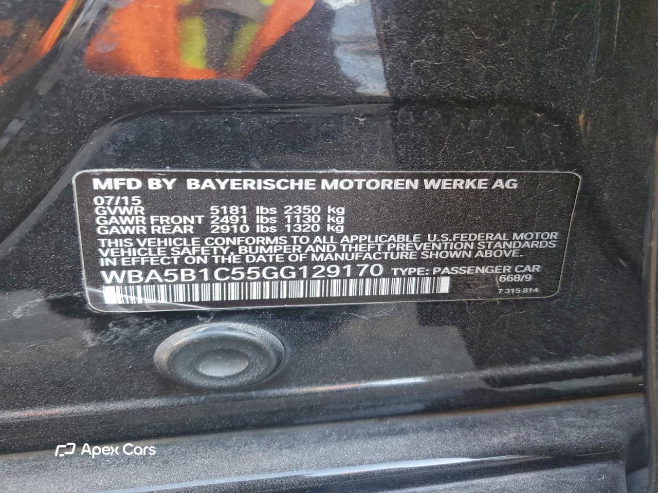BMW Series 5 2016