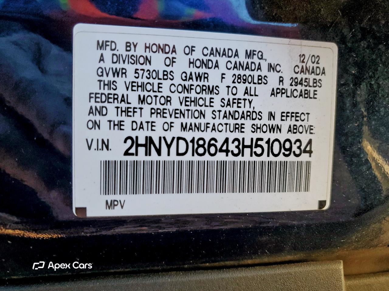 Acura MDX 2003