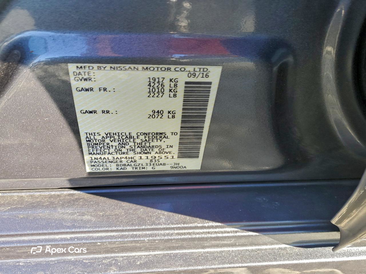 Nissan Altima 2017