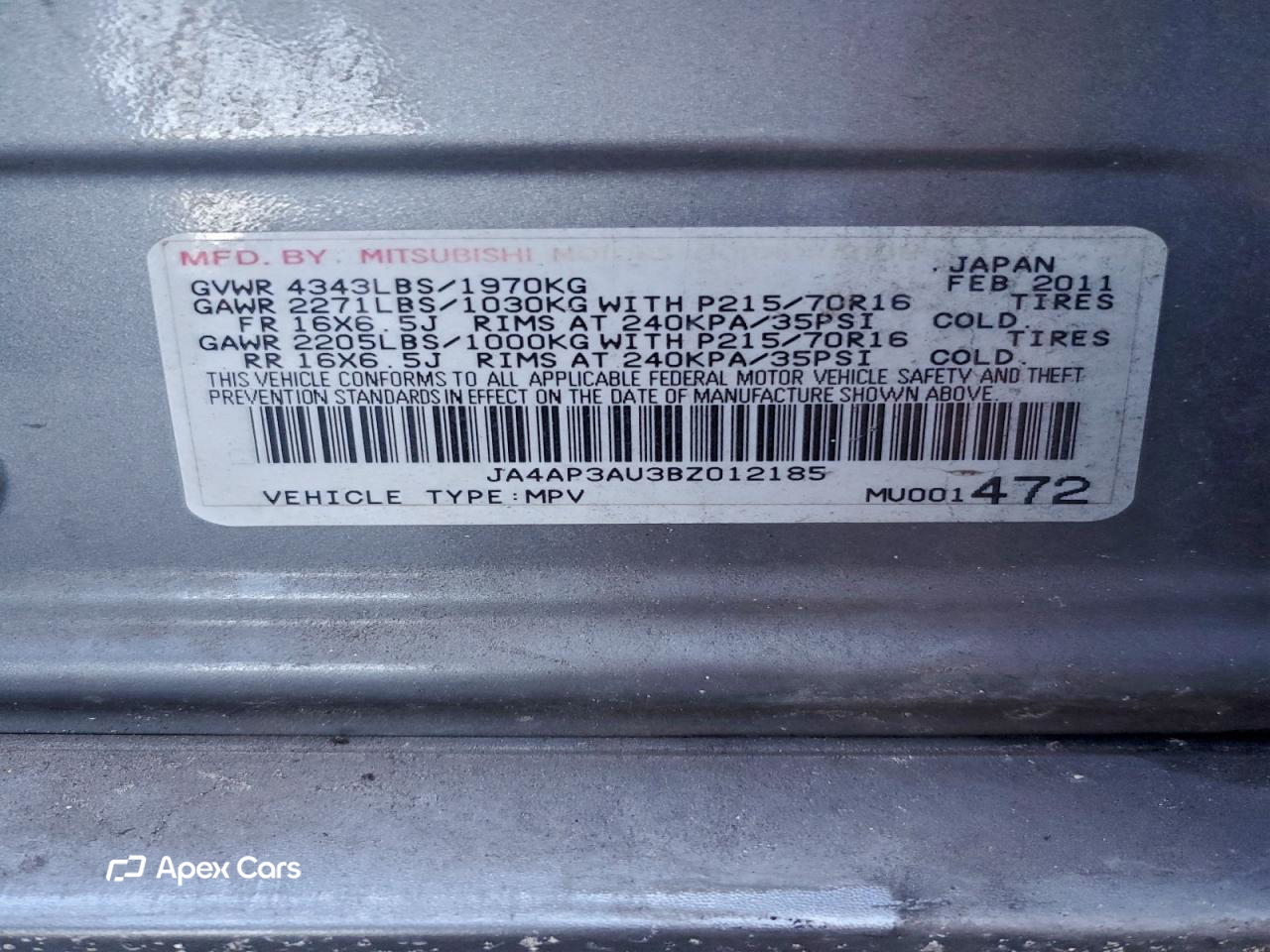 Mitsubishi Outlander 2011