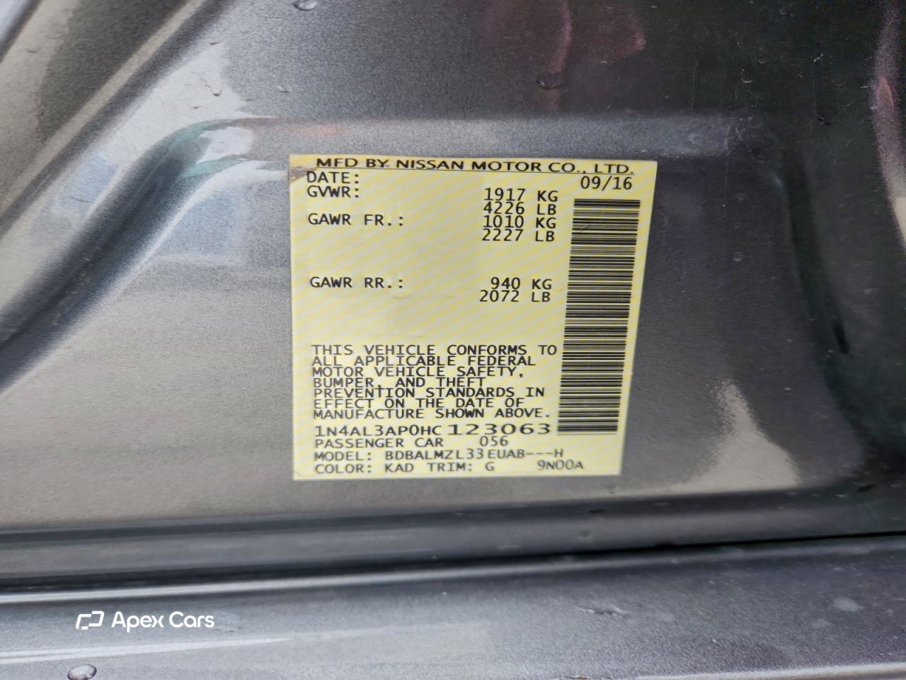 Nissan Altima 2017