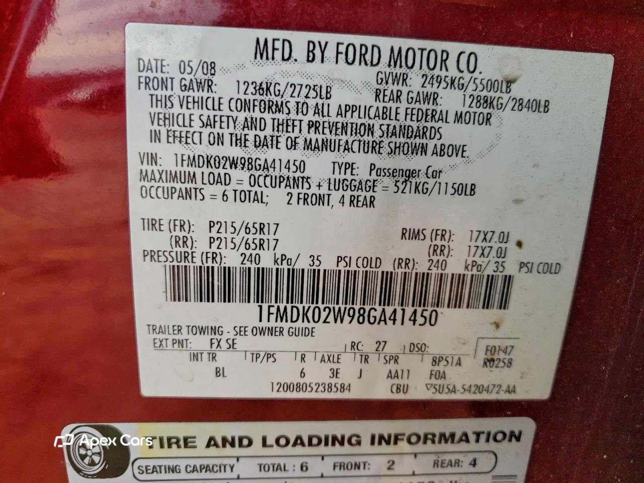 Ford Taurus 2008