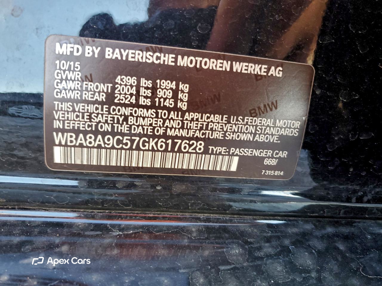 BMW Series 3 2016