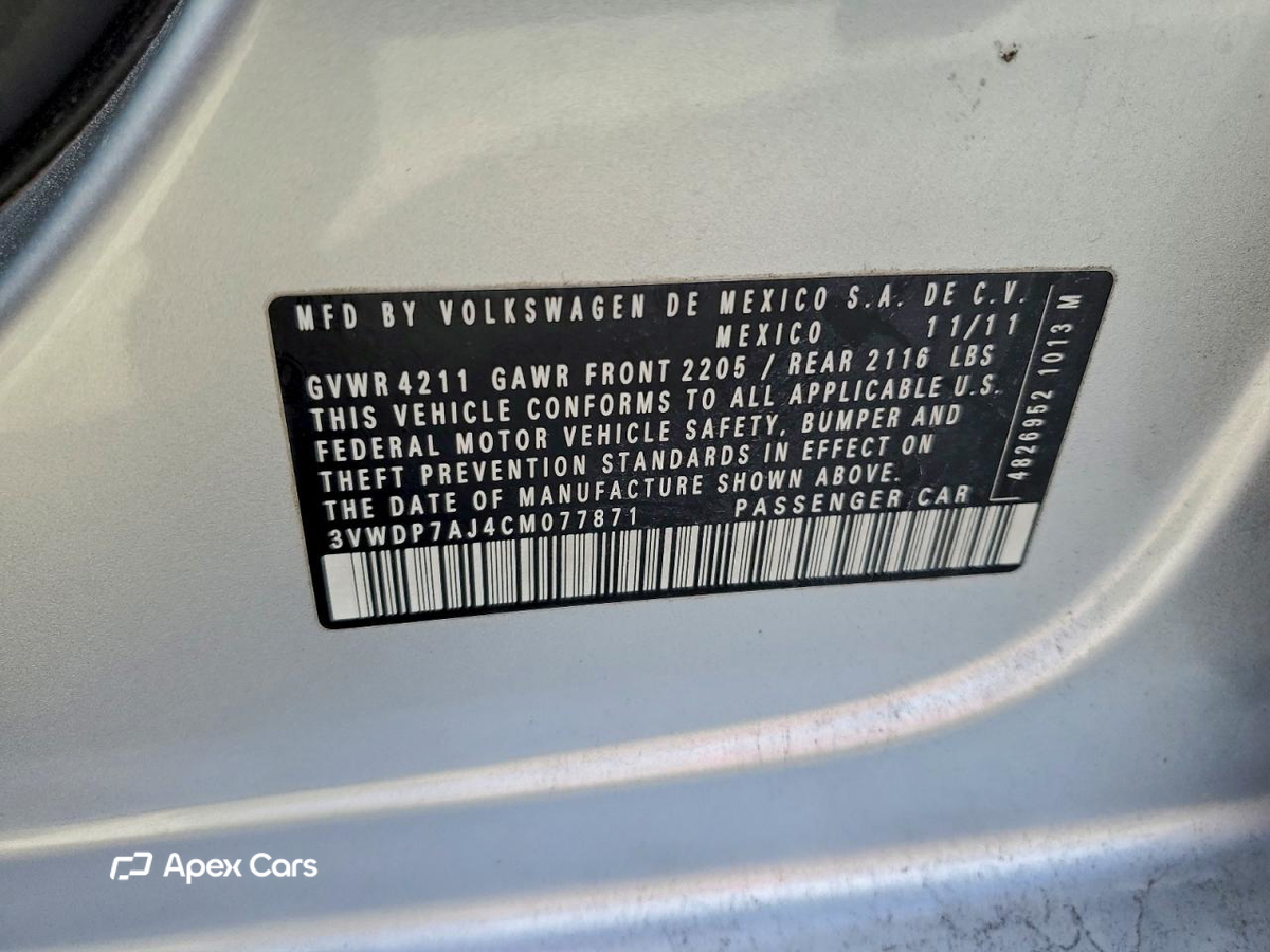 Volkswagen Jetta 2012