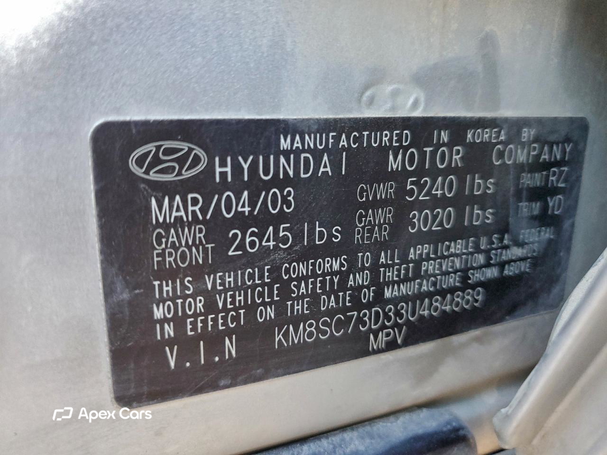 Hyundai Santa Fe 2003