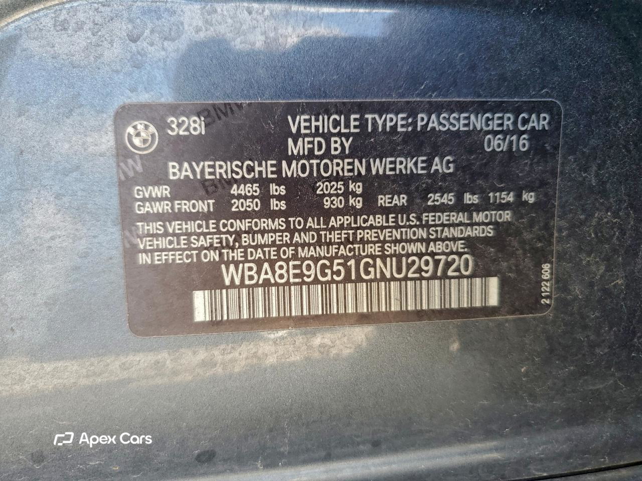 BMW Series 3 2016