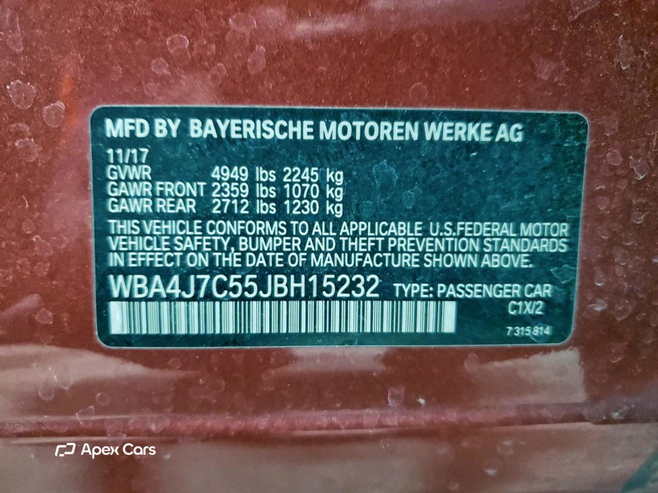BMW Series 4 2018