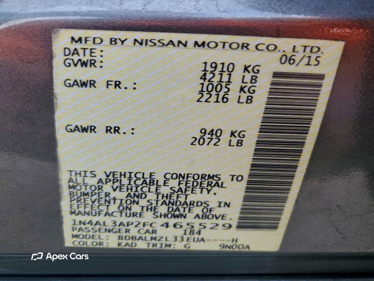 Nissan Altima 2015