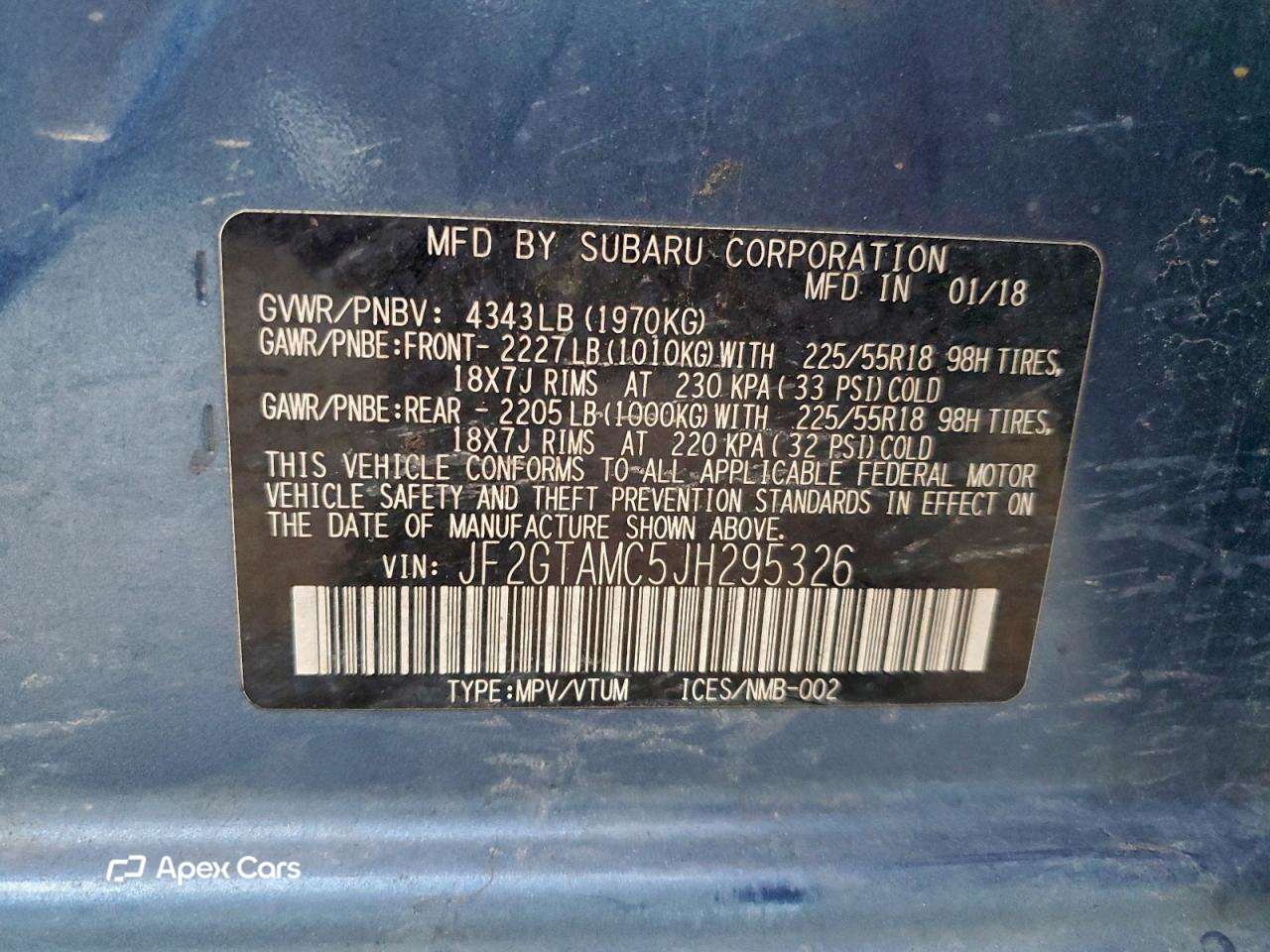 Subaru XV 2018