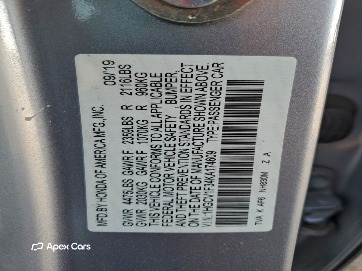 Honda Accord 2019