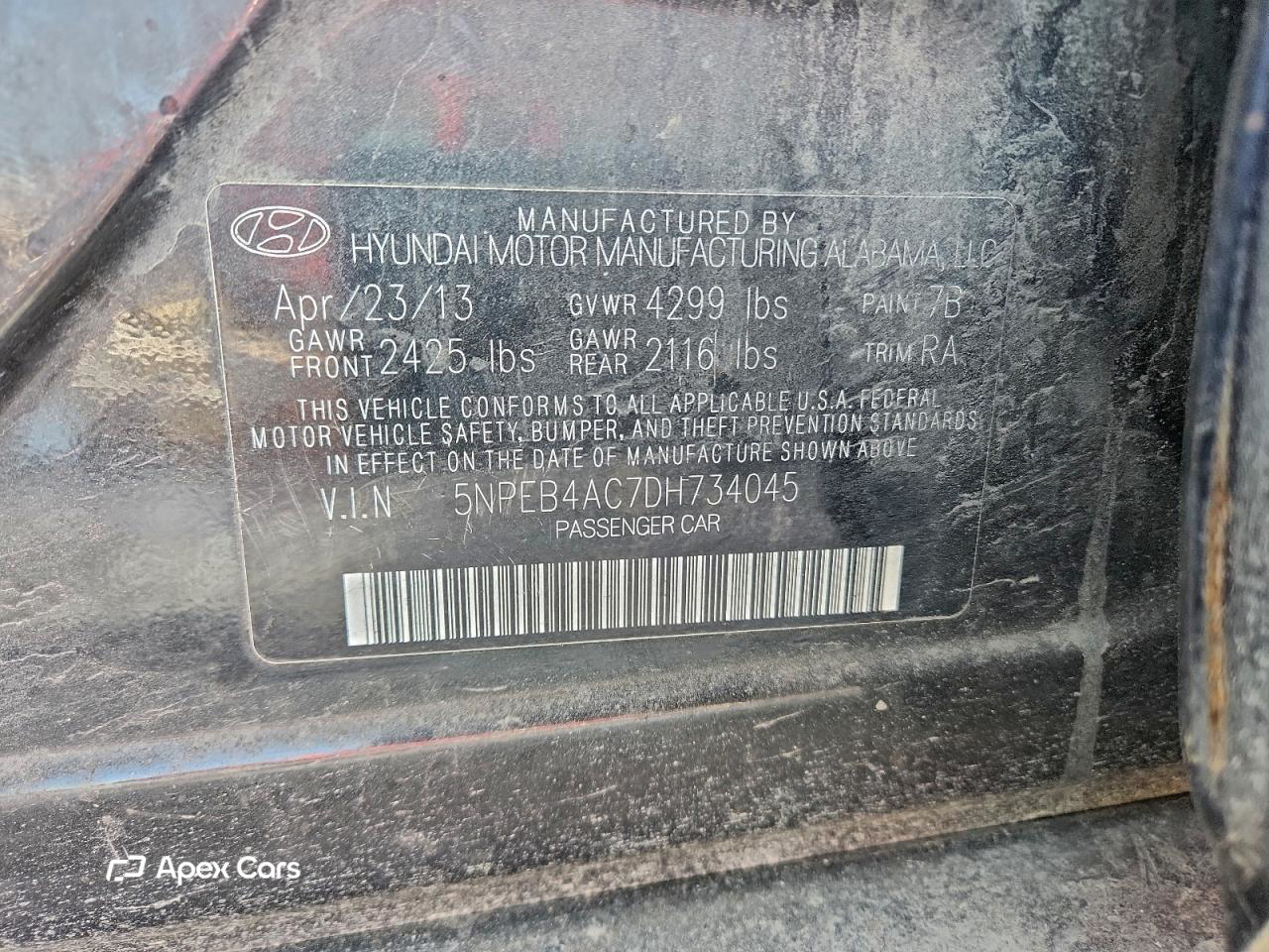 Hyundai Sonata 2013