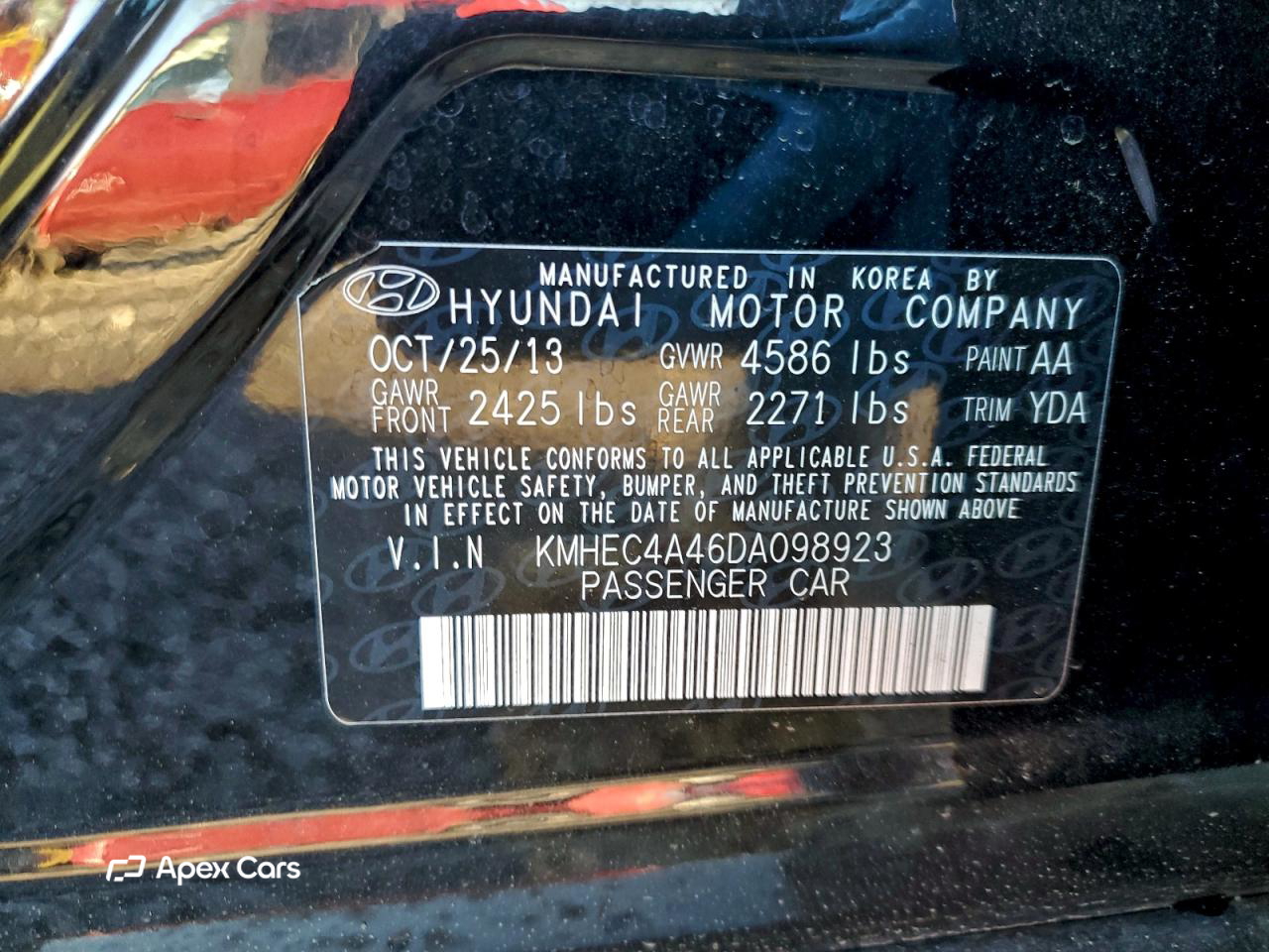 Hyundai Sonata 2013