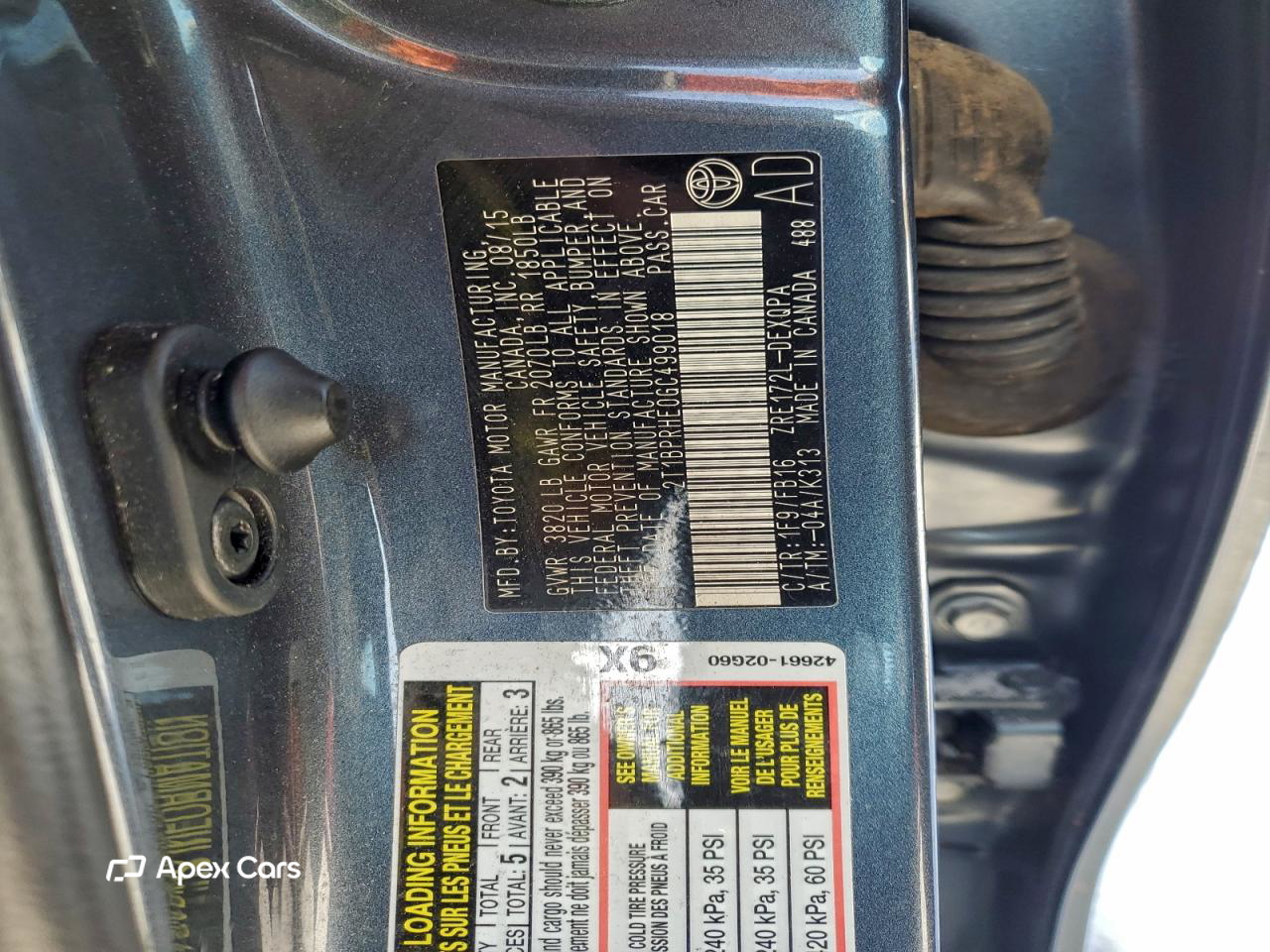 Toyota Corolla 2016